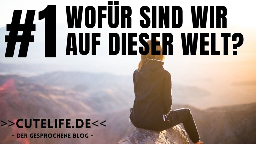 Wofür sind wir auf dieser Welt? Der gesprochene Blog.